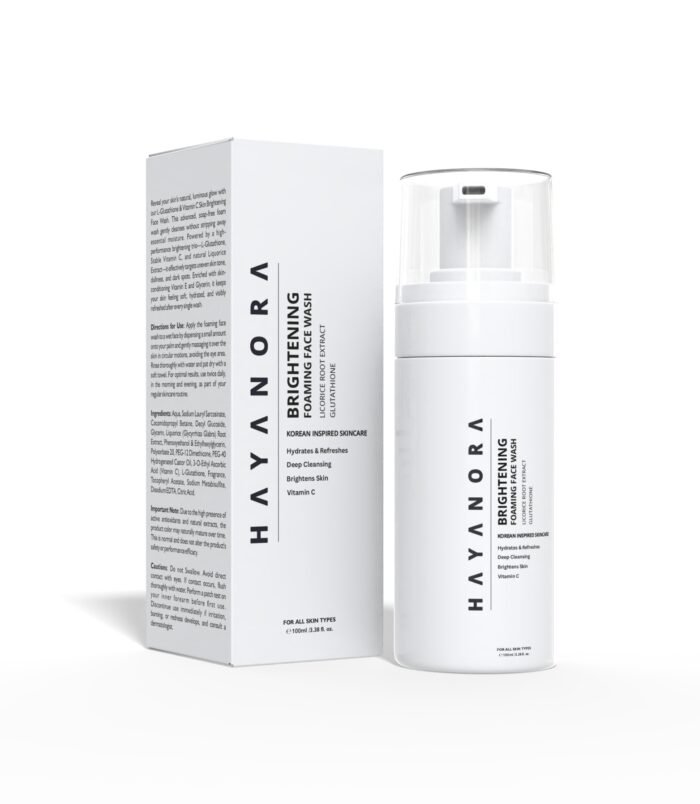 HAYANORA Skin Brightening Foaming Face Wash 1