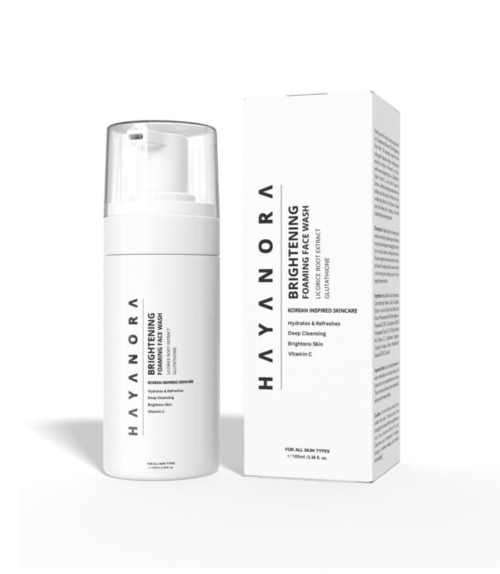 HAYANORA Skin Brightening Foaming Face Wash 3